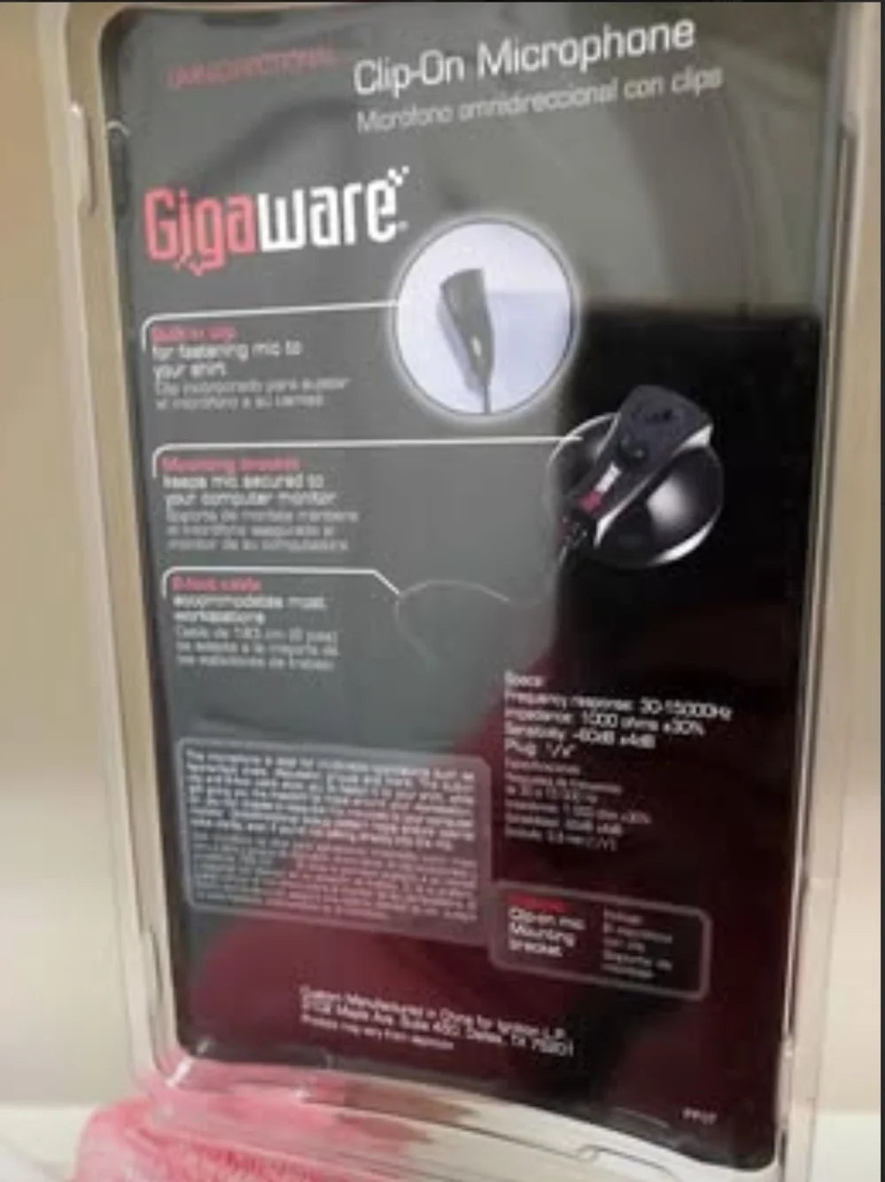 gigaware clip microphone